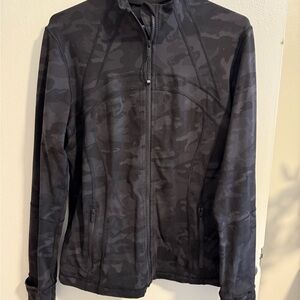 lululemon athletica Black Camouflage align zipup jacket